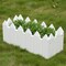 White Vinyl Traditional Fence Design Garden Bed Elevated Screwless Raised Planter Box